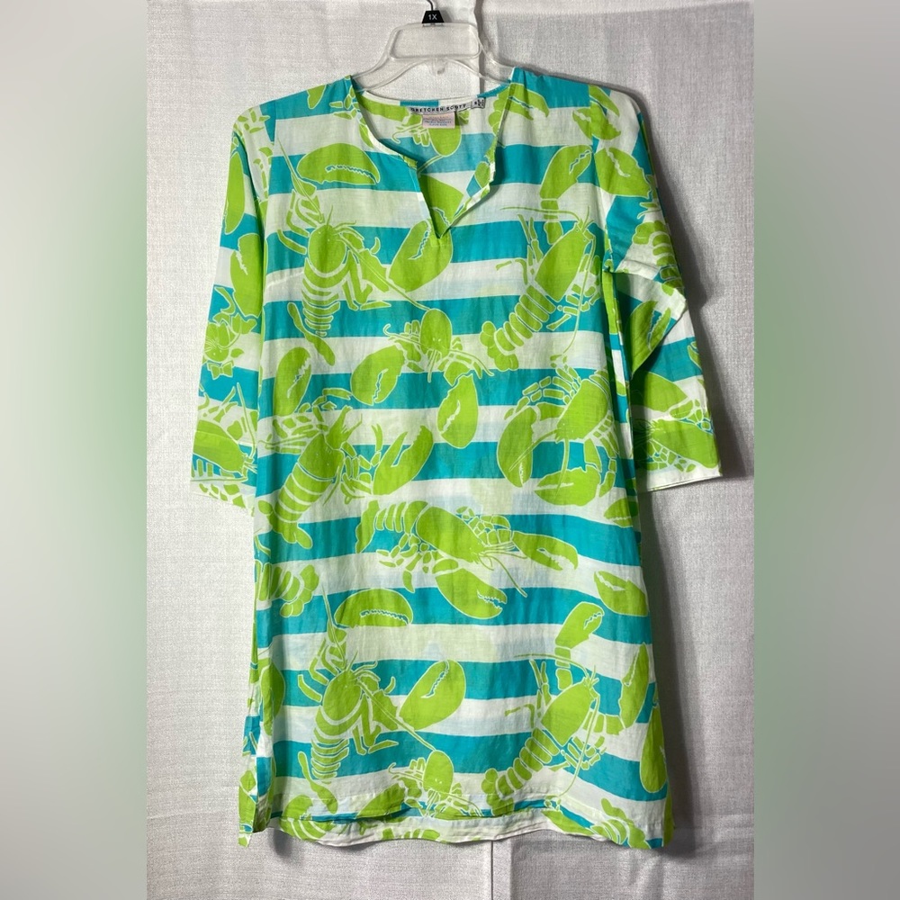 Gretchen Scott M Cotton 
Beach Cover Up Dress
Colorful Lobsters 
Cruise